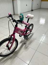 Bicicleta rosa criança 6 a 8 anos