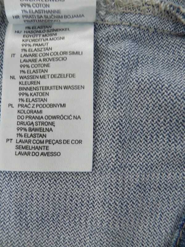 Niebieska Kamizelka Jeansowa H&M - Styl i Wygoda w Doskonałym Stanie!