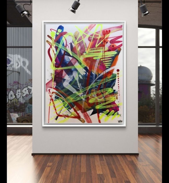 Parscha Mirghawameddin - pintura a acrílico sobre tela