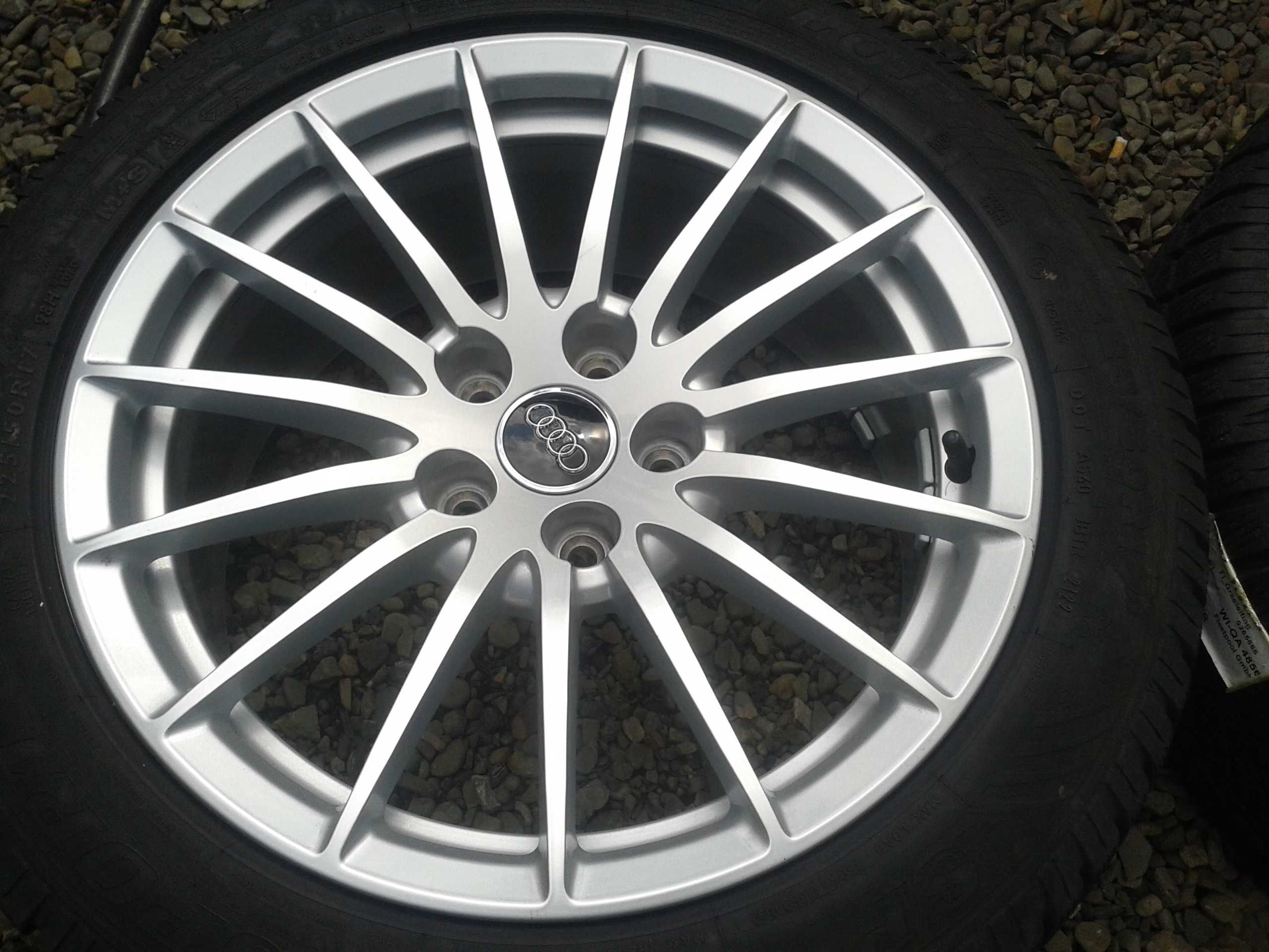 oryginalne r17 kola audi a4 a5 b8 b9 s-line dunlop 2022rok mielec 225