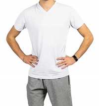 Biała koszulka krótki rękaw basic t-shirt S