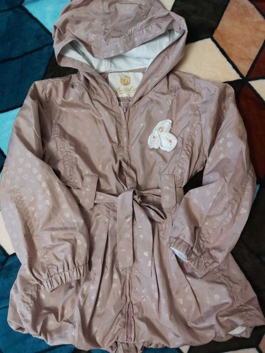 Брендовый плащик 116-128 на подкладе