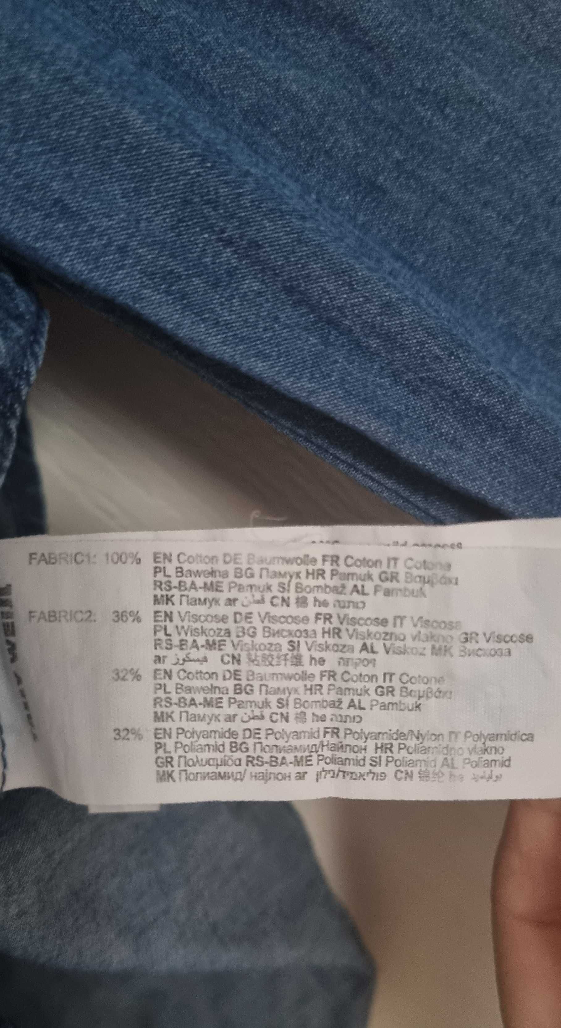 Tally Weijl koszula 42 z koronką niebieska/jeans