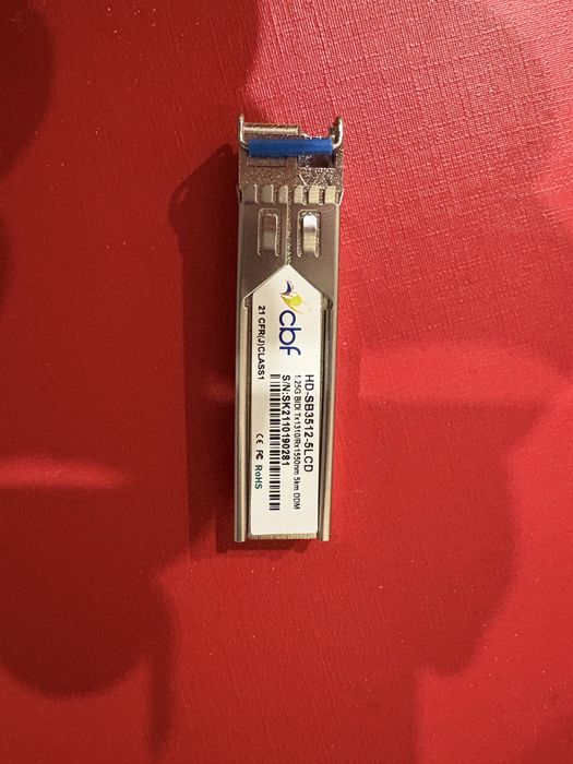 CBF Moduł SFP WDM 1,25Gb SM Tx=1310nm 5km LC simplex DDM 20szt