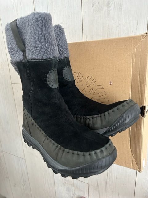 Timberland śniegowce damskie czarne skóra naturalna r. 39