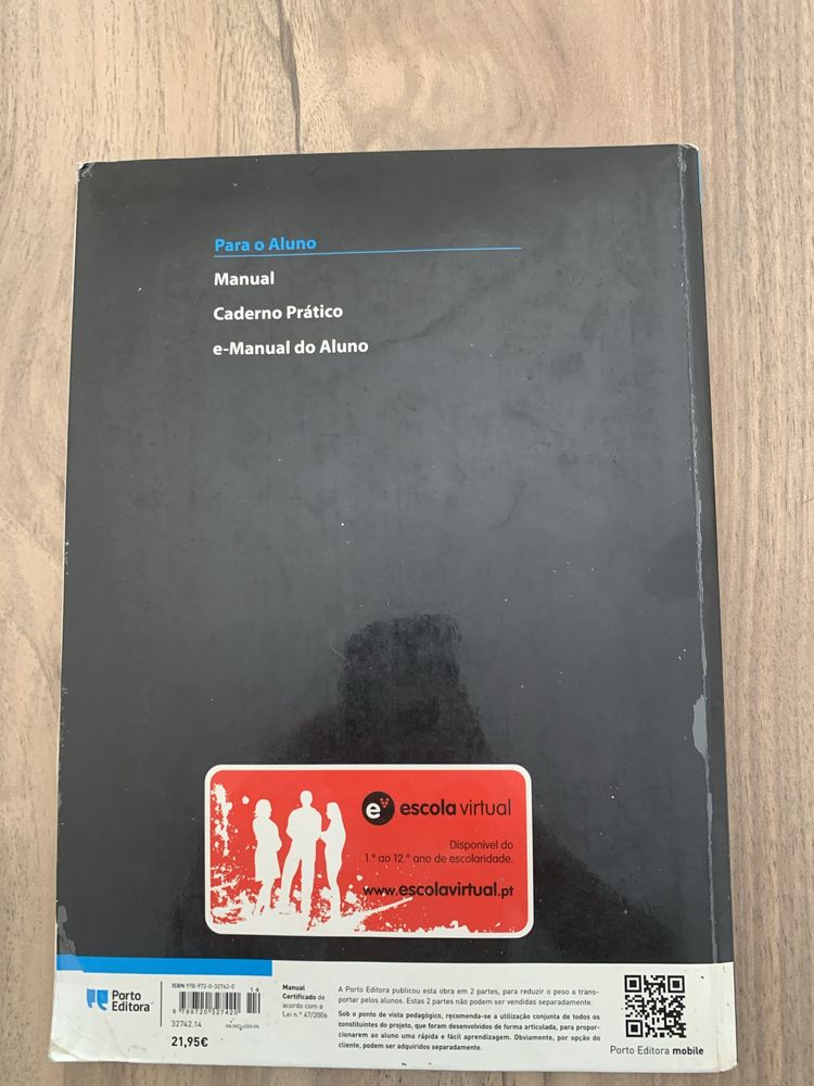 Livro de Matemática *parte 2* ,7.º ano, Porto Editora.