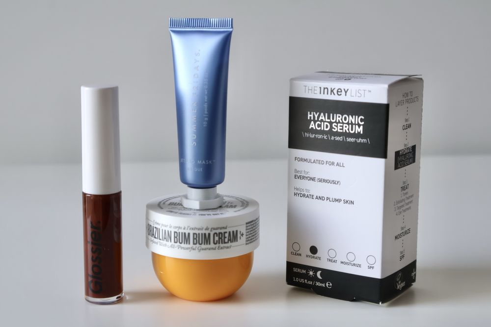 Conjunto Beleza Glossier, Sol de Janeiro, etc. – PORTES INCLUÍDOS