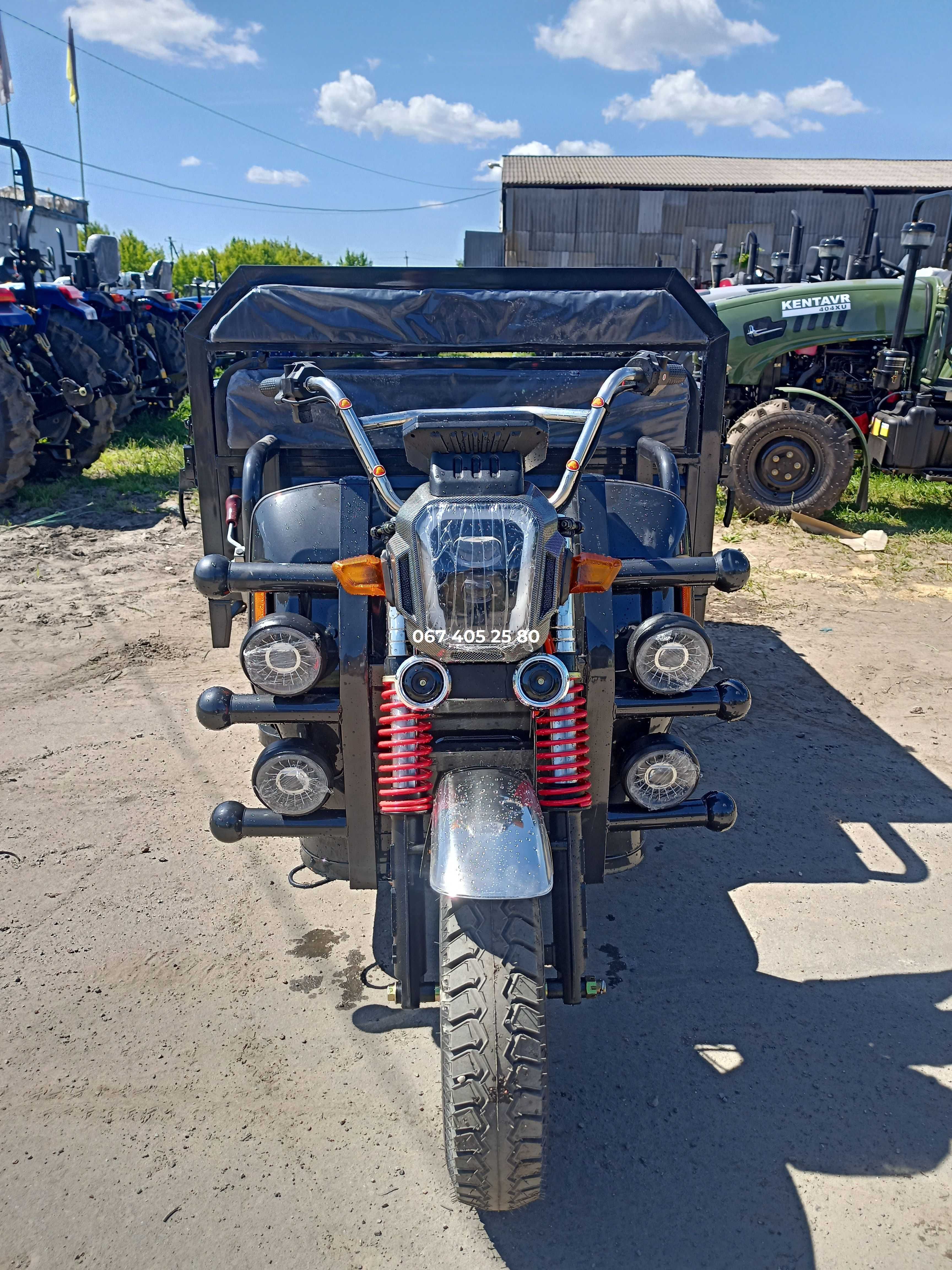 Потужний Вантажний ЕлектроТрицикл XDAO 2200W 72V/100Ah Запас ходу 80км