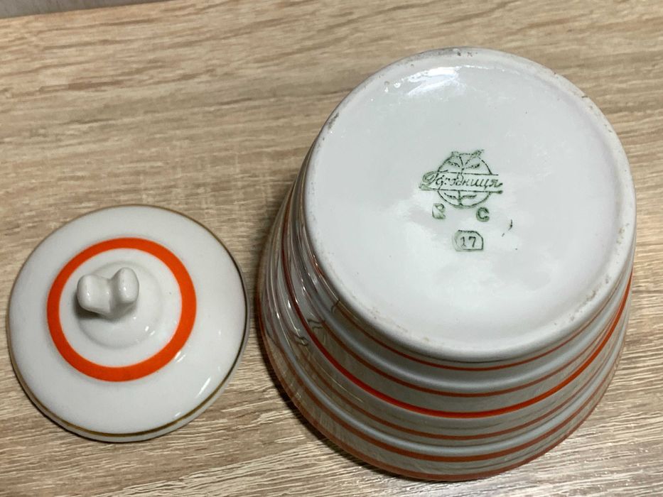 Сахарница Барановский Полонский Довбыш кобальт фарфоровый завод