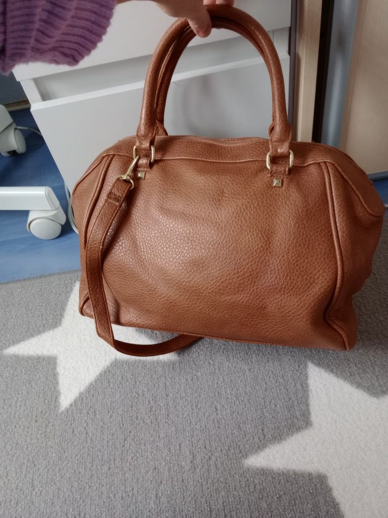 Torebka h&m brązowa kuferek