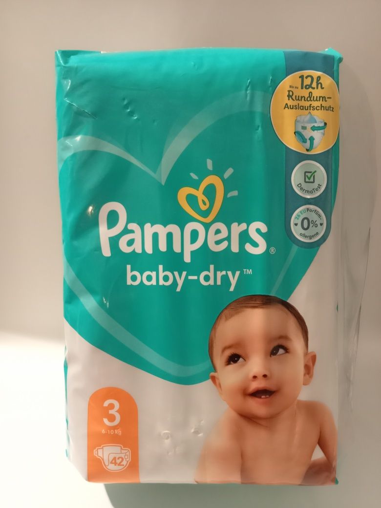 Pampers pampersy pieluchy pieluszki rozmiar 3, 42 sztuki w opakowaniu