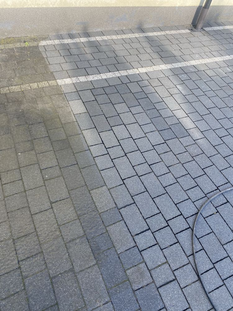 Mycie kostki brukowej elewacji itp…