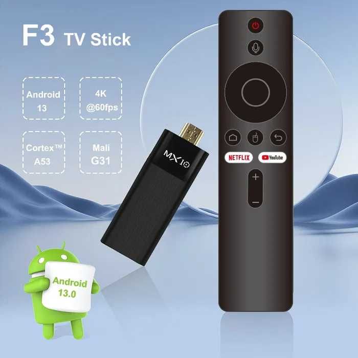 Приставка Android stik smart tv MX10-F3 2GB/16GB