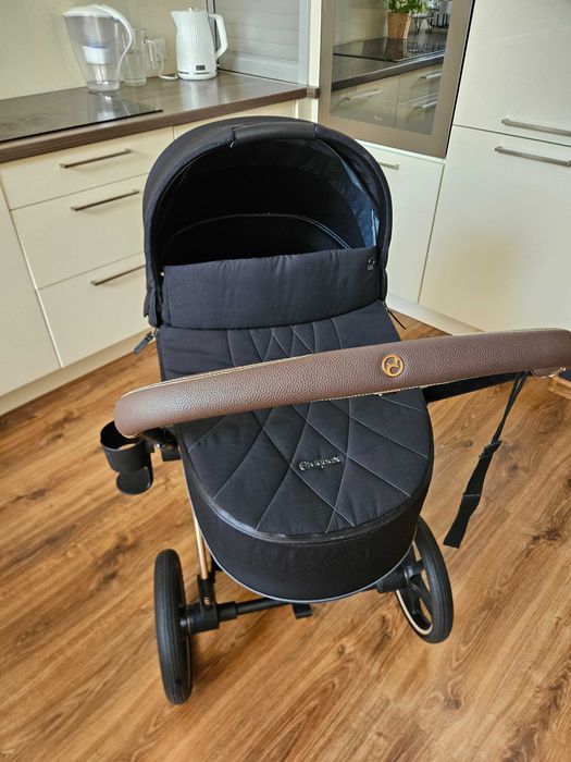 Cybex Priam 2.0 gondola spacerówka stelaż komplet Deep Black