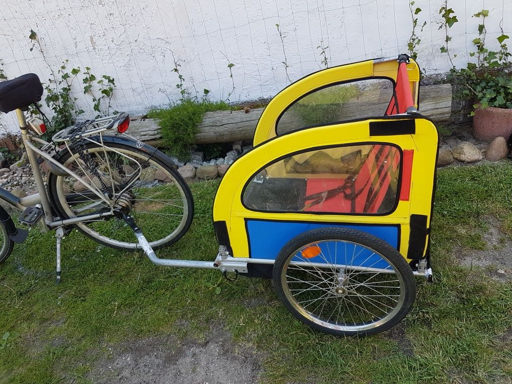 Wózek do roweru riksza przyczepka rowerowa