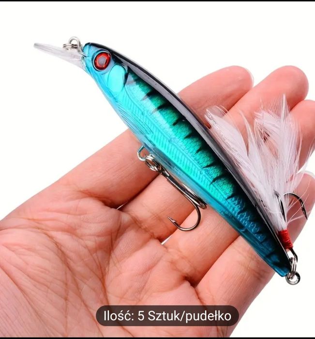 Wobler 11 cm Sandacz Szczupak 5 szt