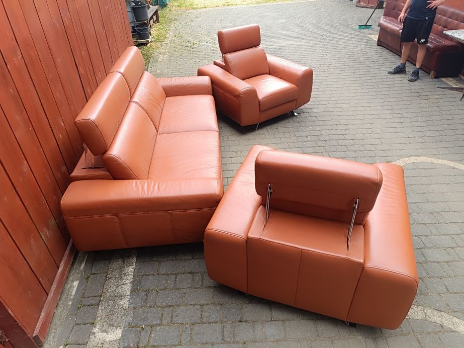 Komplet wypoczynkowy, zestaw wypoczynkowy, sofy skórzane, transport