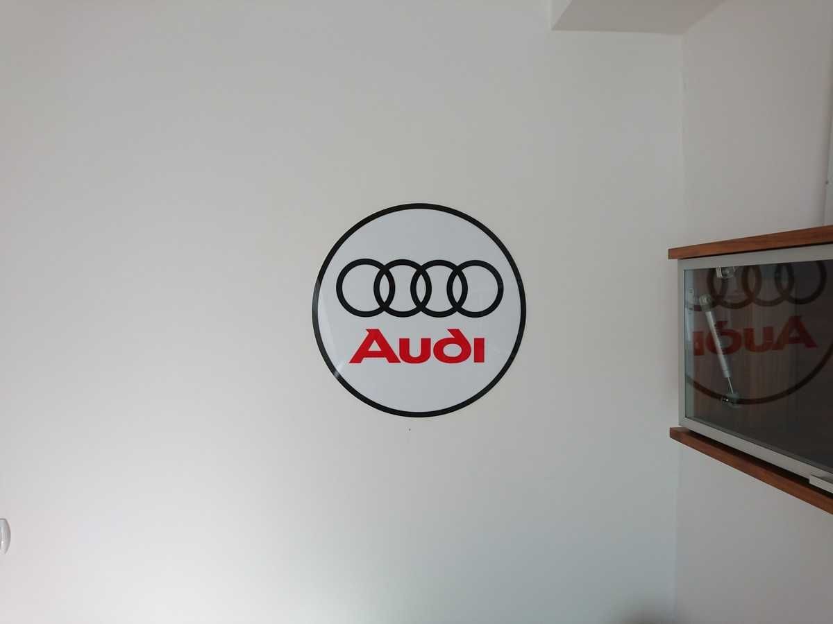 Logo Audi na ścianę prezent dla męża chłopaka do domu garażu