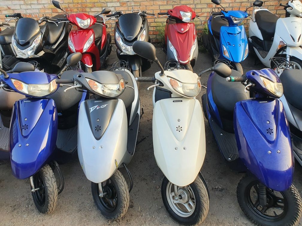 Скутер Honda Dio blue з Японії  купить мопед недорого олово доставка