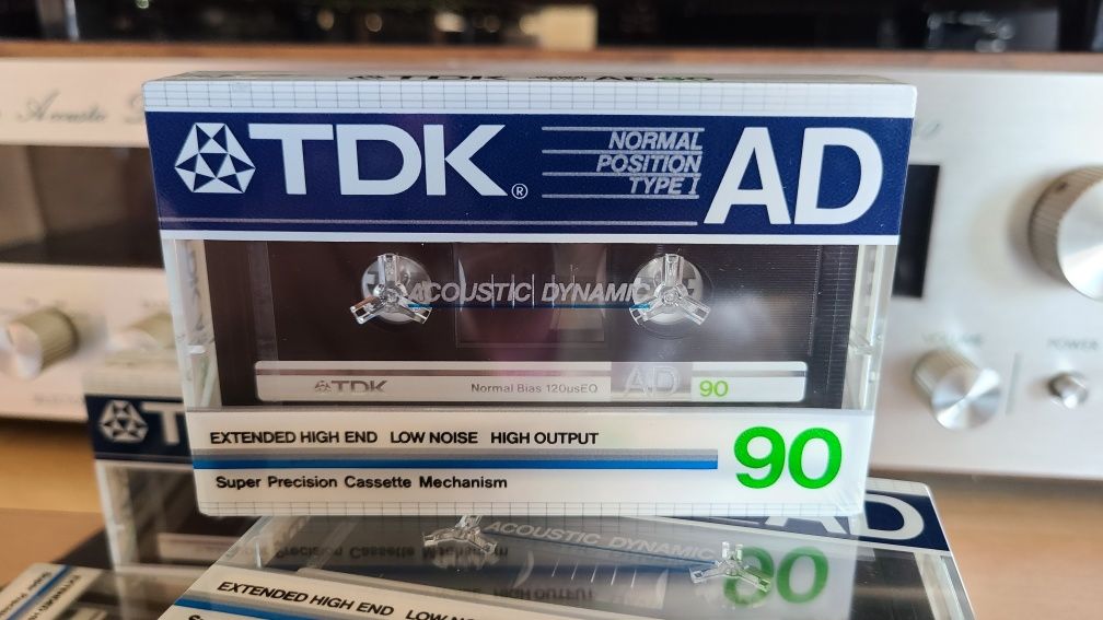 Винтажная аудиокассета TDK AD 90 Made in Japan 1986 (Идеал)