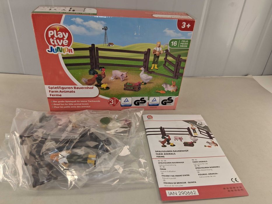 N235 Playtive Junior Figurki Zwierzęta Farma Płot 16 El Nowe