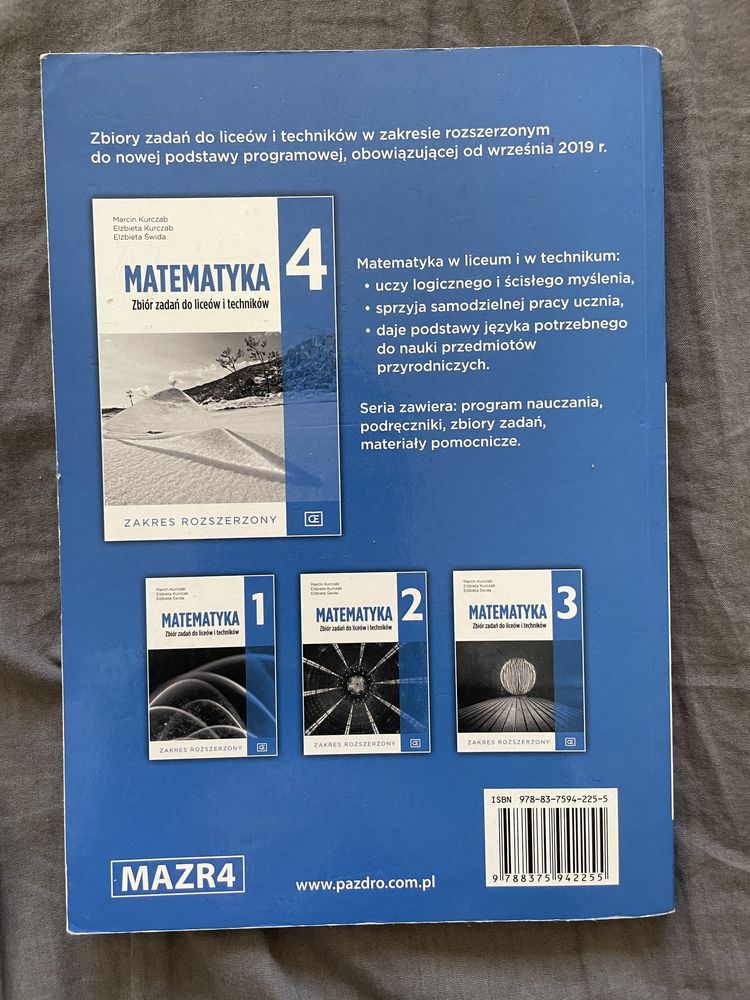 Zbiór zadan matematyka rozszerzona 4