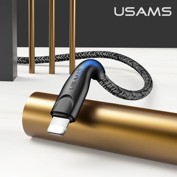 Kabel USB Usams U41 Lightning 3M 2A - Czarny, Fast Charge