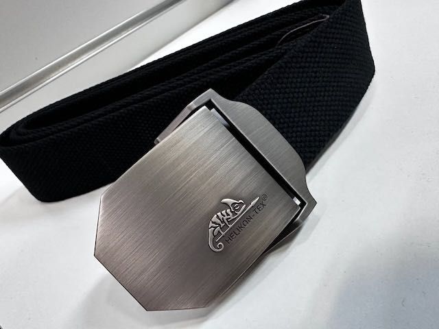 pas taktyczny helikon logo metalowa klamra regulowany black