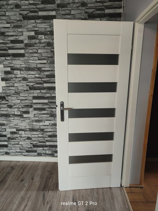 Drzwi Białe Wewnętrzne Lewe 80