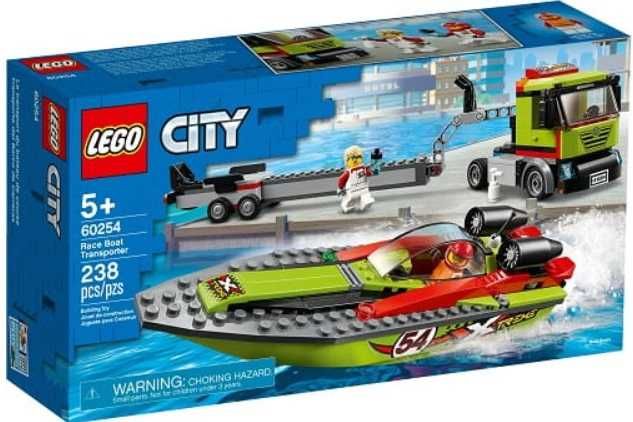 Lego City 60254 Transporter Łodzi Wyścigowej