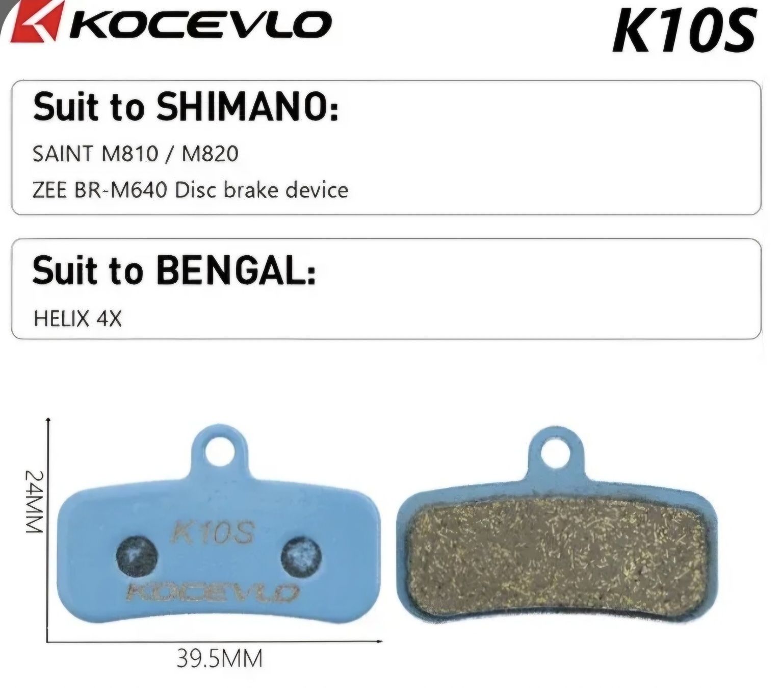 Klocki hamulcowe metaliczne shimano zee Saint komplet br-m640 m820 tek