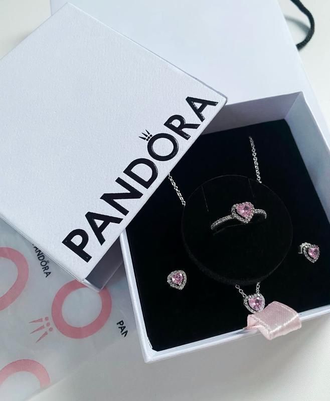 Набір прикрас pandora червоне серце