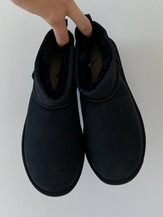 Уги Мужские UGG Ultra Mini Black (Замша) Size 39 ТОП