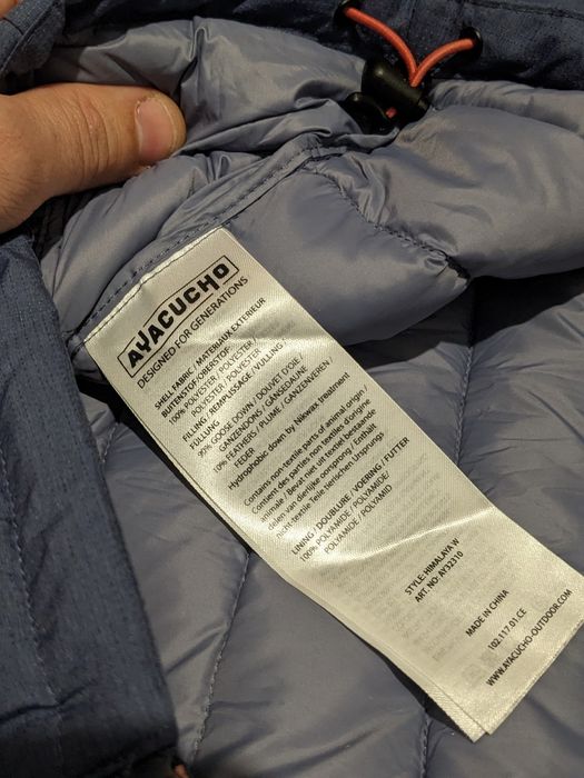 Куртка пуховик Ayacucho Himalaya р.L-XL