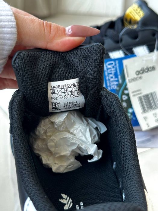 ПОДАРУНОК ДО ЗАМОВЛЕННЯ!! Adidas Superstar Black Premium