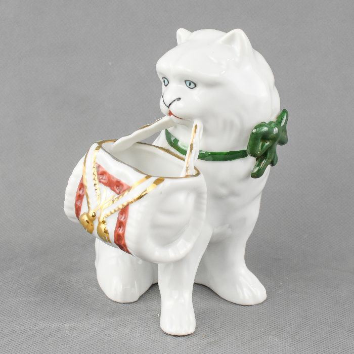 Paliteiro em porcelana em forma de gato SP Coimbra