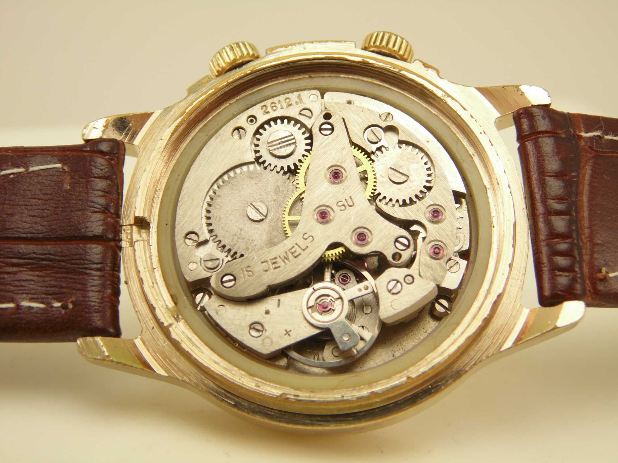Mechaniczny radziecki zegarek POLJOT budzik  alarm 18 kam. ZSRR - CCCP