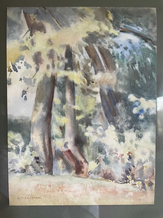 Mieczysław Trautman - Akwarela na tekturze