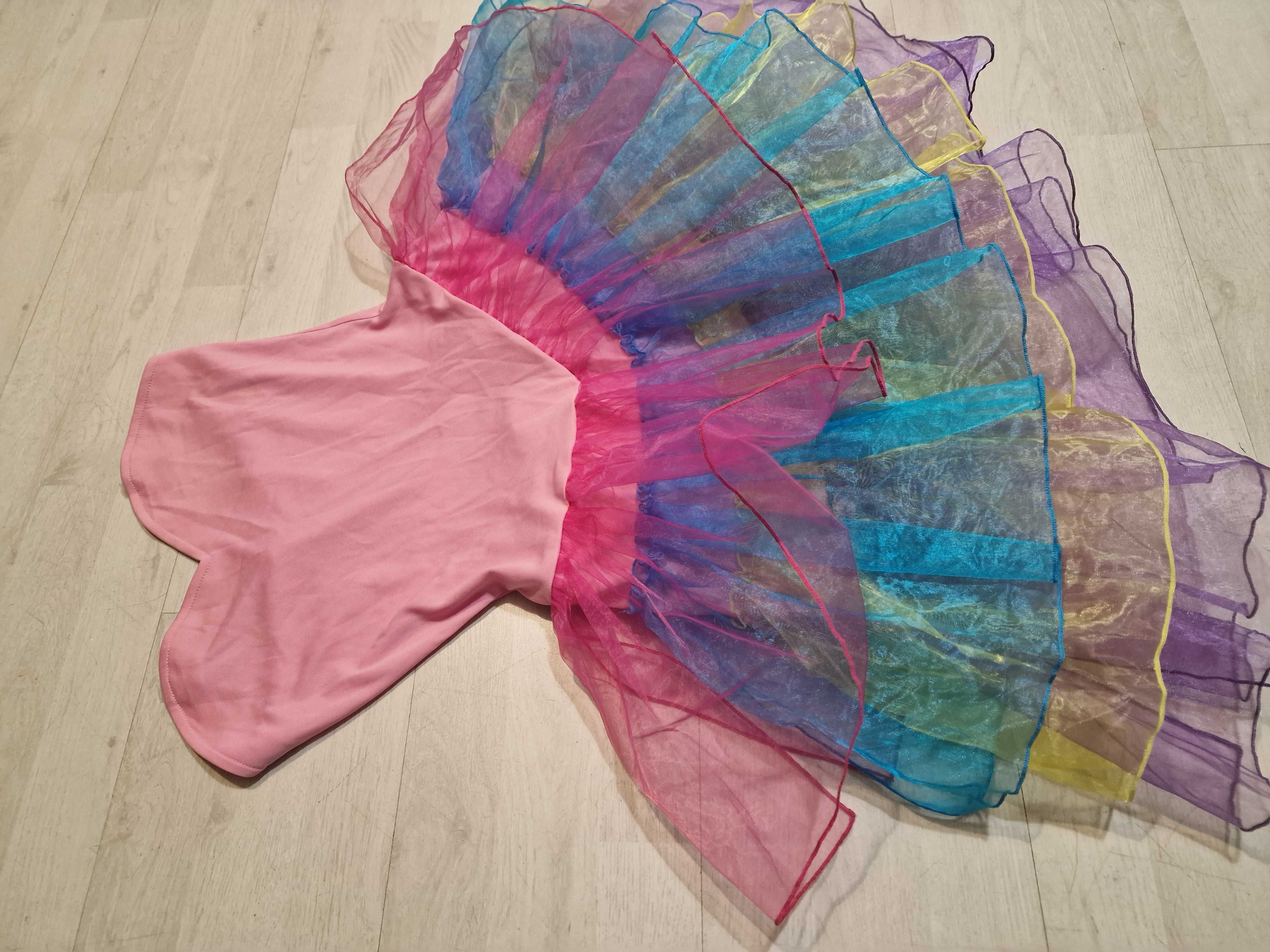 S strój motylek elfik królewna motyl wróżka dama dworu nr 2185