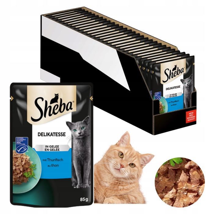Sheba Delikatesse Mokra Karma Dla Kota Tuńczyk W Galaretce 28X85G