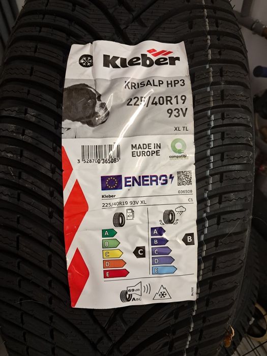 Opony zimowe225/40/19. Kleber 2szt 2024r