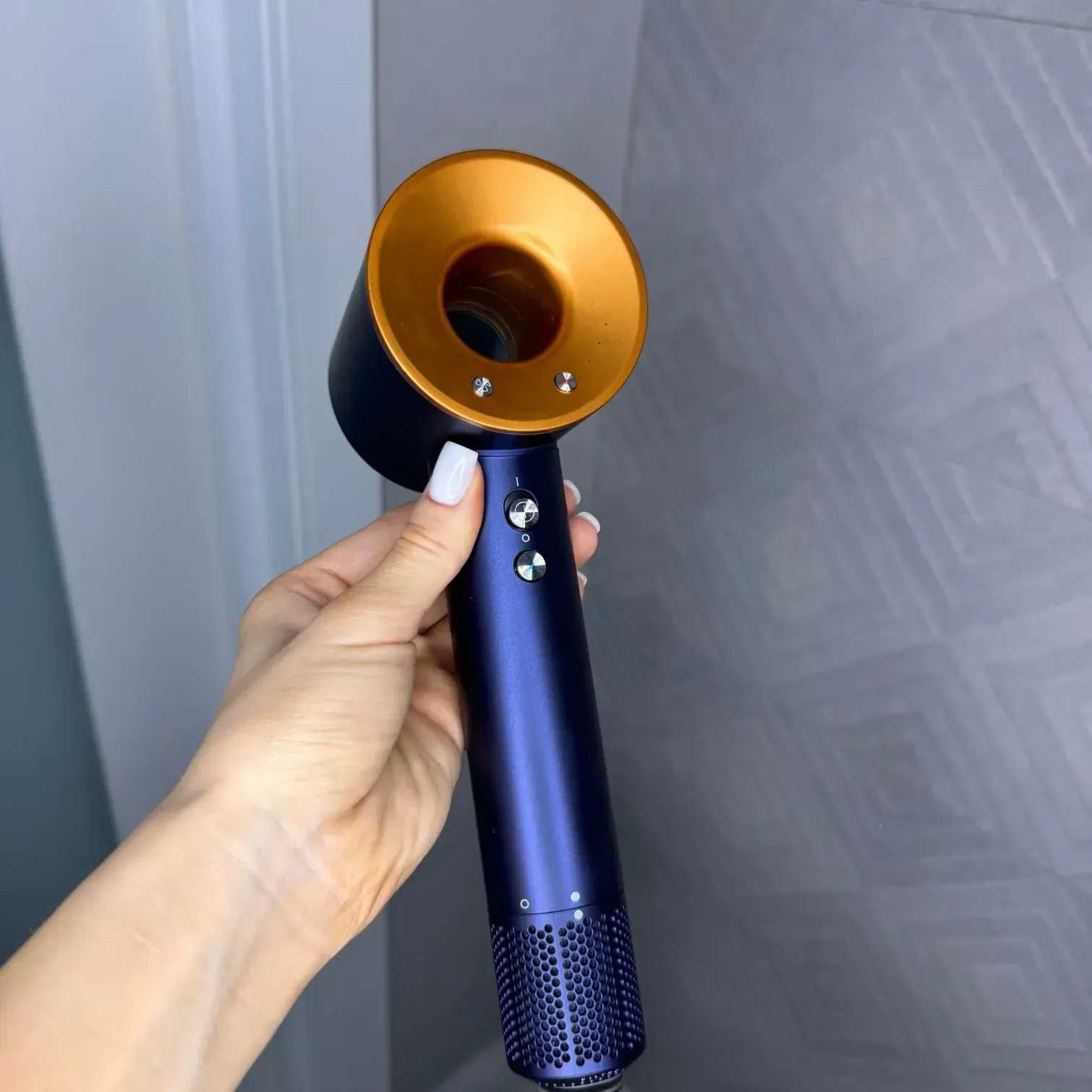 Люкс Фен Dyson Supersonic Premium 5 насадок, Blue/Copper 1:1