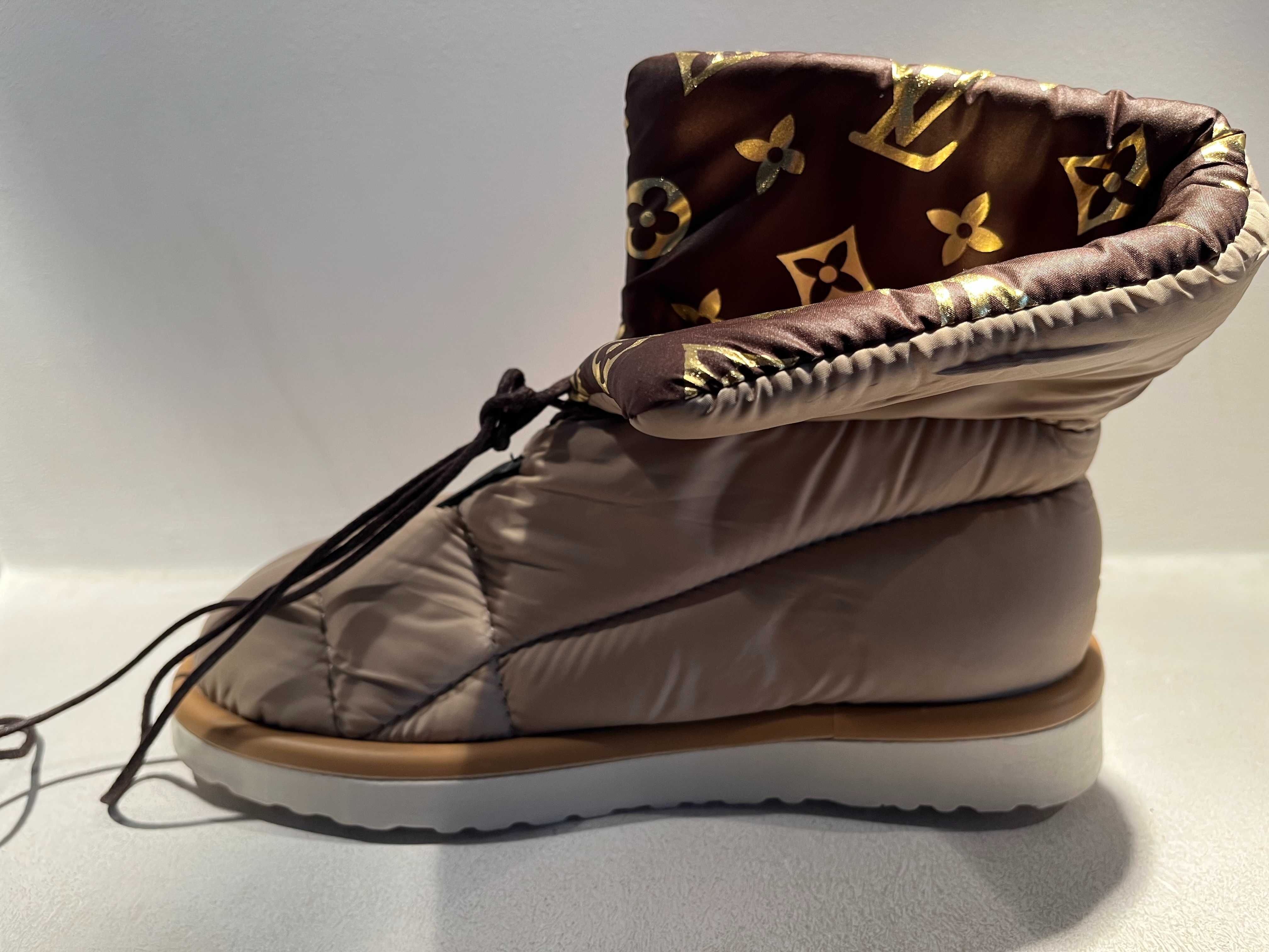 Botki Louis Vuitton beżowe