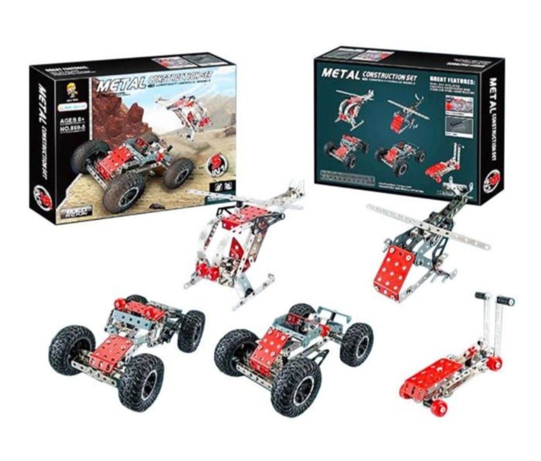 Конструктор металевий Metal construction set 5в1 281 дет