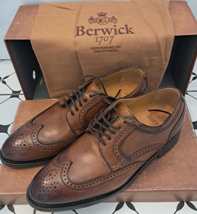 Barwick Brogsy derby brązowe cieniowane 26,5cm
