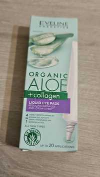 Eveline Organic Aloe + collagen - płynne płatki pod oczy