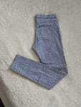 Damskie wzorzyste granatowo-białe jegginsy legginsy H&M roz. 38