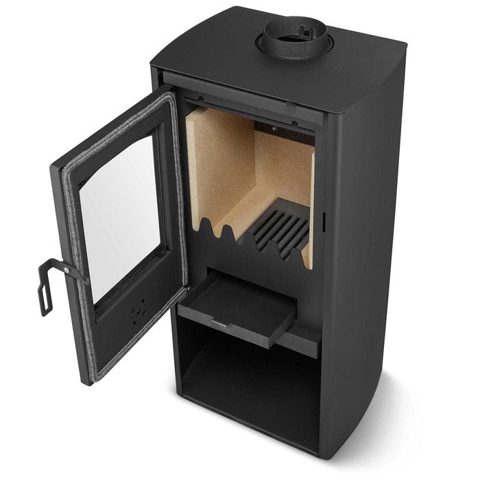 Piec kominek koza nowoczesny stalowy BLIST Polar 6,7 kW Outlet
