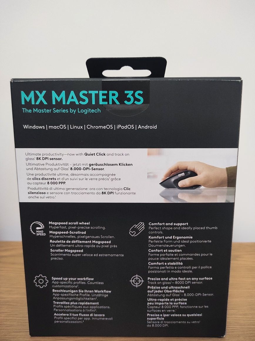 Rato Logitech MX Master 3S - Novo Selado