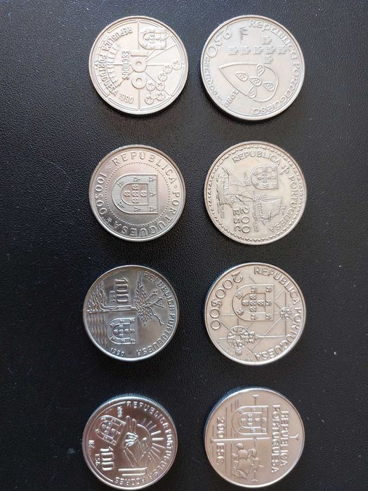 Lote 8 moedas Comemorativas Portuguesas